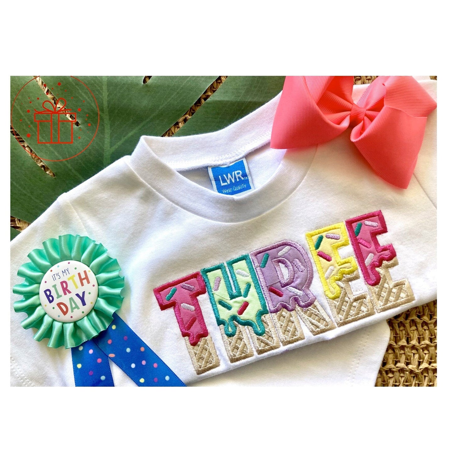 Waffle Cone Design Birthday T-shirts